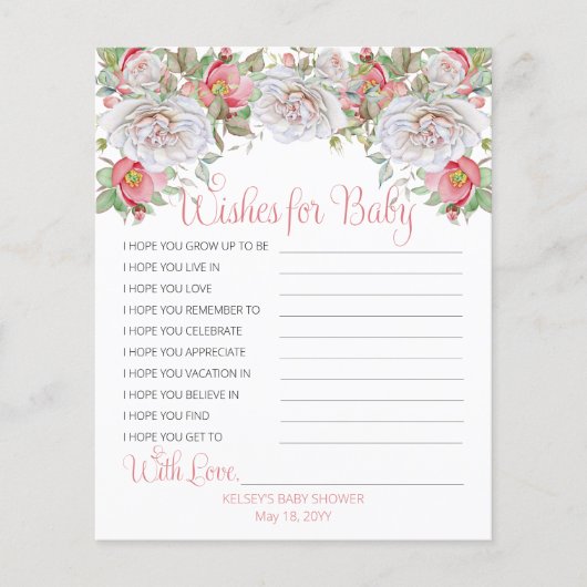 Papier Fleurs roses douces Fleurs roses Filles roses Chai (Devant)