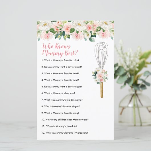 Papier Fleurs Roses Qui Connaît Maman Meilleure Verdure F (Debout devant)