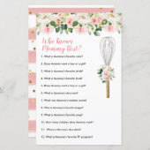 Papier Fleurs Roses Qui Connaît Maman Meilleure Verdure F (Devant / Derrière)