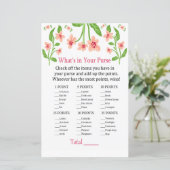 Papier Fleurs roses Qu'y a-t-il dans votre sac à main (Debout devant)