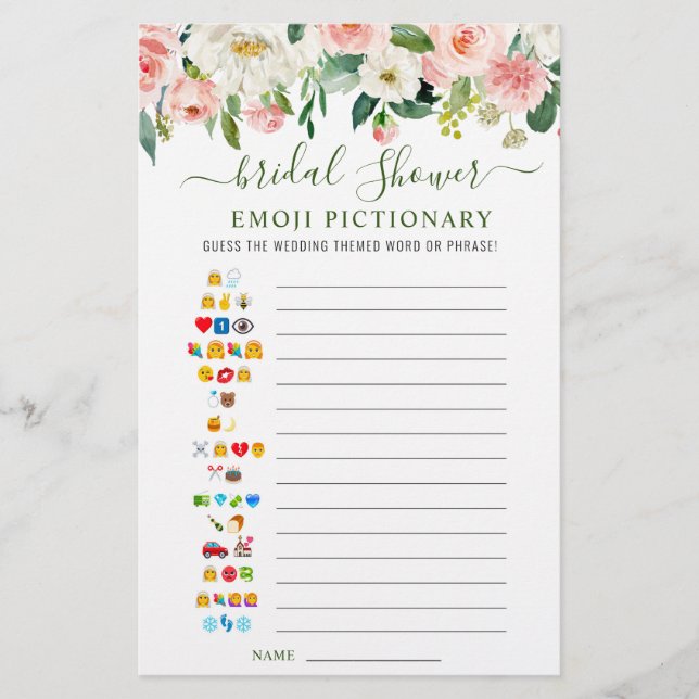 Papier Fleurs Roses Rouges Fête des mariées Jeu (Devant)