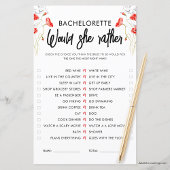 Papier Fleurs rouges | Préférerait-Elle Jouer | Personnal