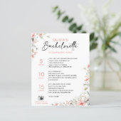 Papier Fleurs sauvages de chasse de bachelorette personna (Debout devant)