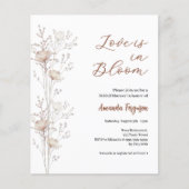 Papier Fleurs sauvages de douche nuptiale amour dans l'in (Devant)