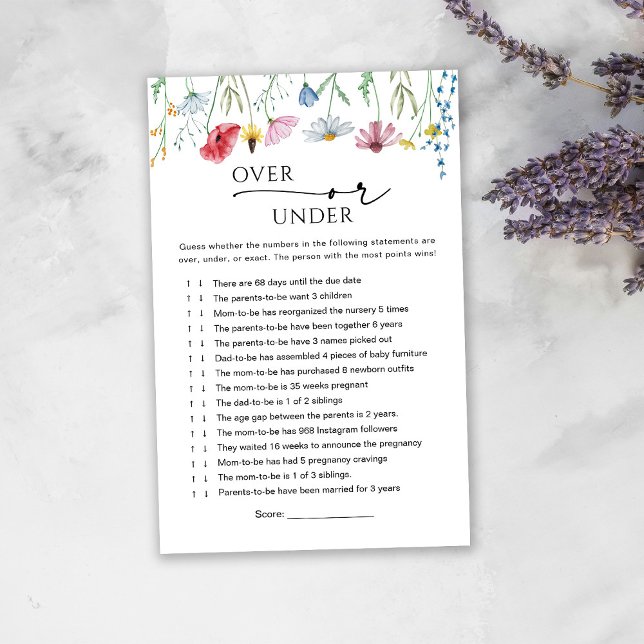 Papier Fleurs sauvages de plus ou moins de Baby Game (Créateur téléchargé)