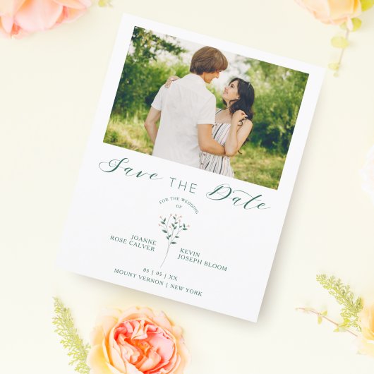 Papier Fleurs sauvages élégantes et botaniques Photo Mari