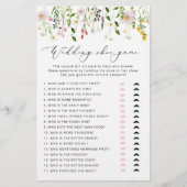 Papier Fleurs sauvages élégants Le jeu de chaussures mari (Devant)