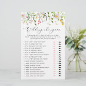 Papier Fleurs sauvages élégants Le jeu de chaussures mari (Debout devant)