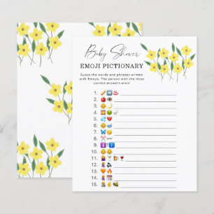 Papier Fleurs sauvages jaunes \ jeu d'images Emoji