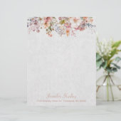 Papier Fleurs sauvages Pastel sur mesure (Debout devant)
