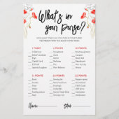 Papier Fleurs sauvages rouges | Qu'est-ce que votre jeu d (Devant)