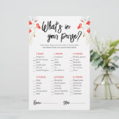 Papier Fleurs sauvages rouges | Qu'est-ce que votre jeu d (Debout devant)