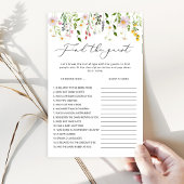 Papier Fleurs sauvages Trouvez le jeu de douche de la nup