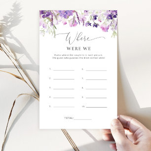 Papier Fleurs sauvages violets Étaient nous le jeu de dou