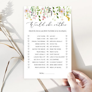 Papier Fleurs sauvages Voudrait-elle plutôt le jeu de dou
