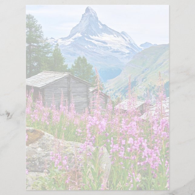 Papier Fleurs | Summer Matterhorn Suisse (Devant)