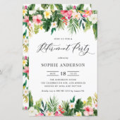 Papier Fleurs tropicales et Parti de la retraite verte (Devant / Derrière)