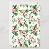 Papier Fleurs tropicales et Wedding shower de verdure (Dos)