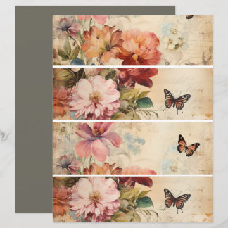 Papier Fleurs Vintage Collage 2
