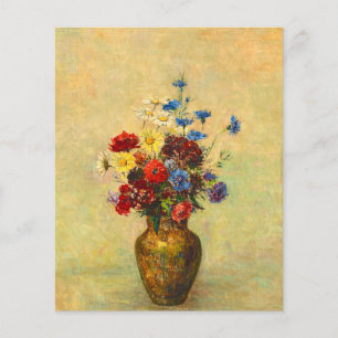 Papier Fleurs vintages dans un vase (1910) par Odilon Red