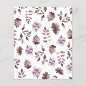 Papier Fleurs Violettes Feuillage Qui Sait Maman Jeux (Dos)