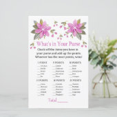 Papier Fleurs violettes Qu'y a-t-il dans votre jeu de vio (Debout devant)