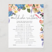 Papier Fleurs Voudrait-Elle Plutôt Fête des mariées Jeu (Devant)