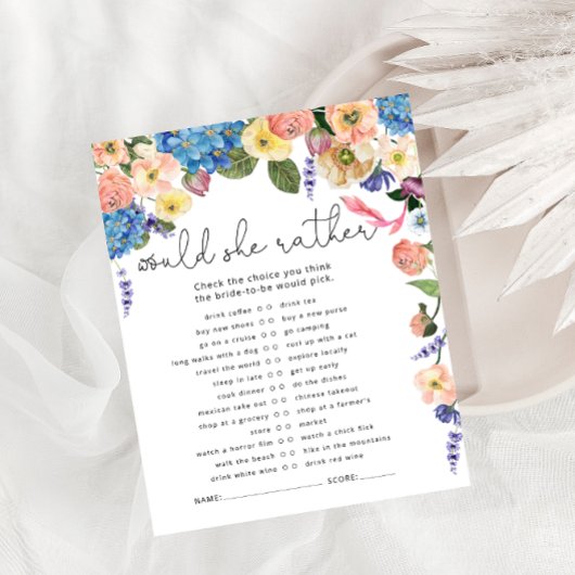 Papier Fleurs Voudrait-Elle Plutôt Fête des mariées Jeu