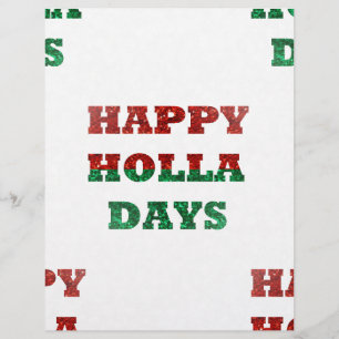 Papier flocon de neige joyeux holla jours