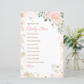 Papier Flocon de neige rose d'hiver Prières florales pour (Debout devant)