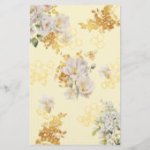 Papier Floral abeille nuptiale douche émoticônes jeu (Dos)