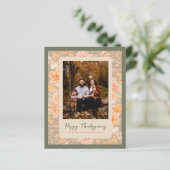 Papier Floral Automne Bon thanksgiving d'automne (Debout devant)