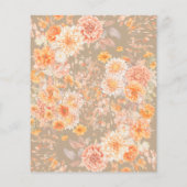 Papier Floral Automne Bon thanksgiving d'automne (Dos)