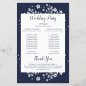 Papier Floral blanc (Dos)