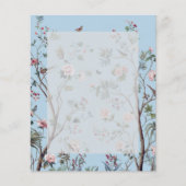 Papier Floral bleu antique (Devant)