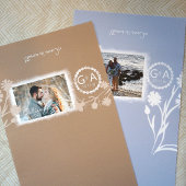 Papier Floral bleu clair, Mariage photo Candy Bar Wrapper