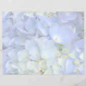 Papier floral bleu double face (Devant)