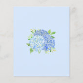 Papier Floral Blue Hydrangea Bouquet Fête des mariées bud (Dos)