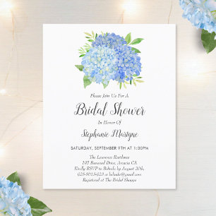 Papier Floral Blue Hydrangea Bouquet Fête des mariées bud