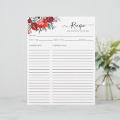 Papier Floral Bourgogne Holly Leaf cuisine de vacances Re (Debout devant)