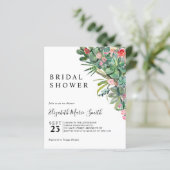 Papier Floral Cactus rose Budget Douche nuptiale Invitati (Debout devant)