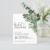 Papier Floral Cactus rose Budget Douche nuptiale Invitati (Debout devant)