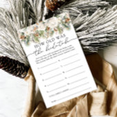 Papier Floral d'hiver Quel âge a l'épouse d'être partie