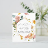 Papier Floral Enregistrer la date (Debout devant)