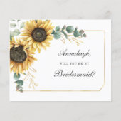 Papier Floral Eucalyptus Tournesol Soyez ma servante (Devant)