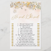 Papier Floral Il A Dit Qu'Elle Devine Qui A Dit Que Jeu (Devant)