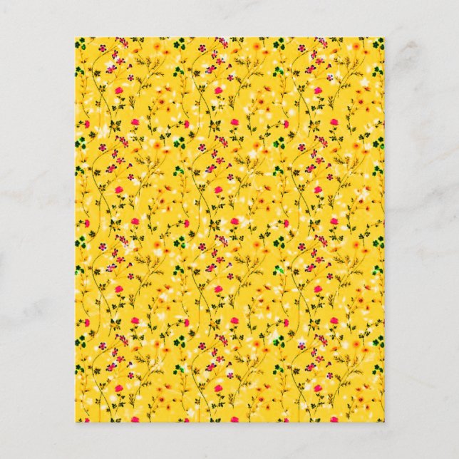 Papier floral jaune (Devant)