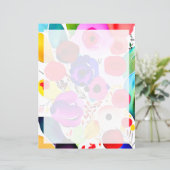 Papier Floral lumineux multicolore (Debout devant)