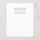 Papier Floral Nous faisons Faire-part de mariage (Dos)