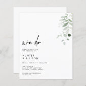 Papier Floral Nous faisons Faire-part de mariage (Devant / Derrière)